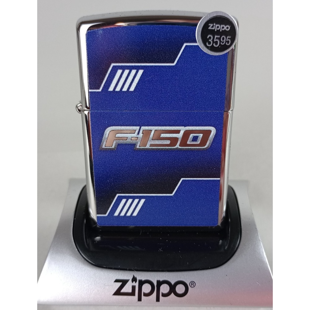 Brand New in Box Genuine Zippo Ford F-150 High Polish Chrome
